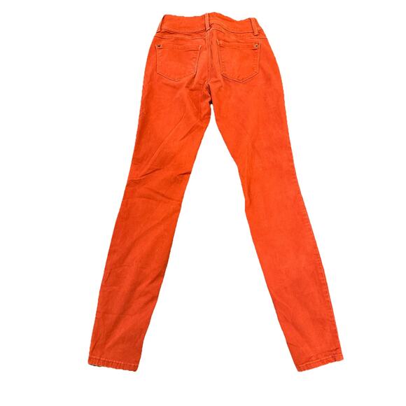 NOBO Womens Juniors Mid Rise Skinny Jeans Size 3 Rusty Orange 5 Pockets - Picture 8 of 12